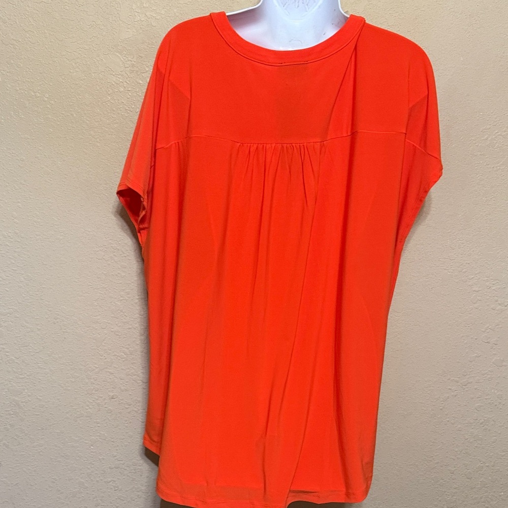 Jones New York Vivid Orange Tunic Top - Picture 9 of 9